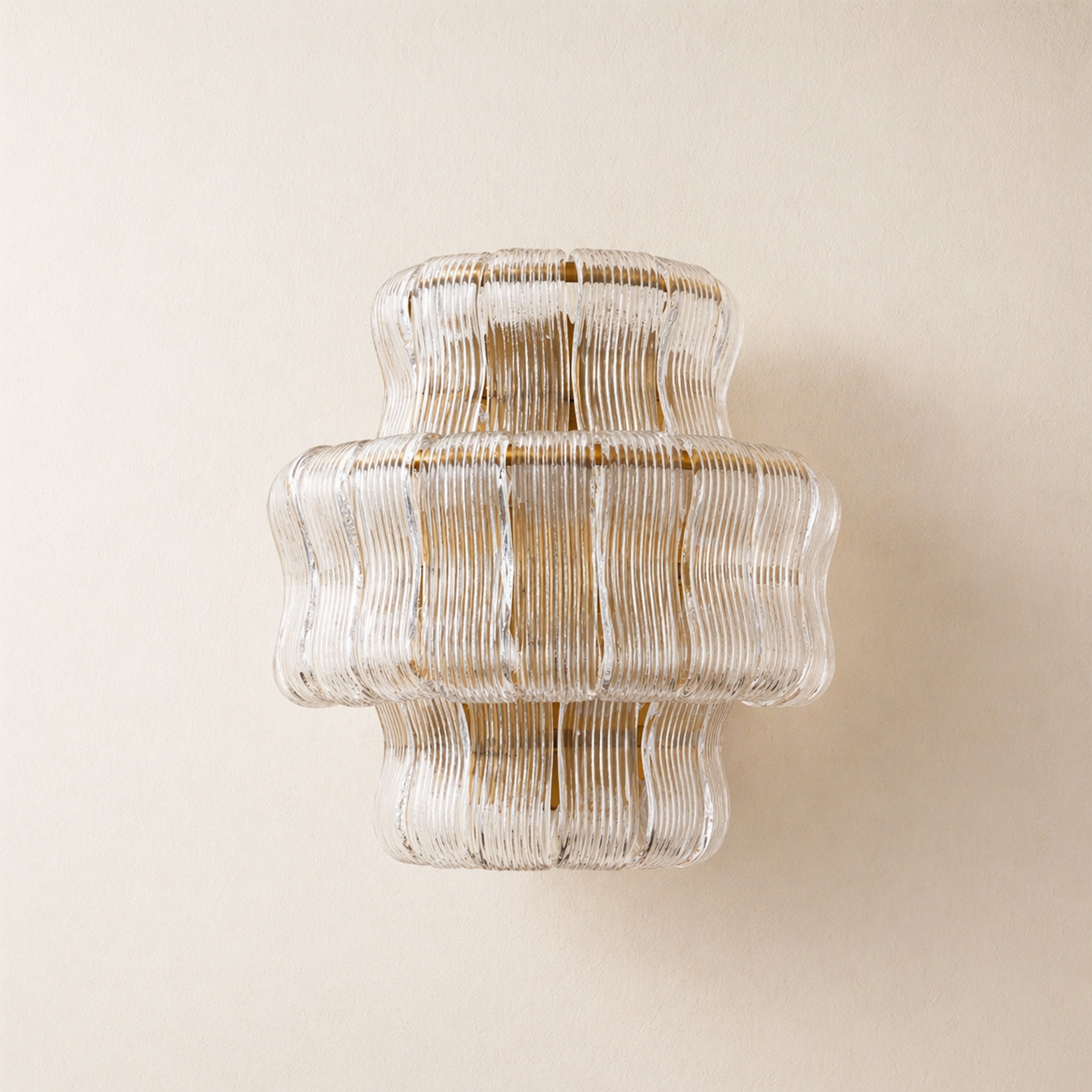 Ondalia Tiered Glass Wall Sconce