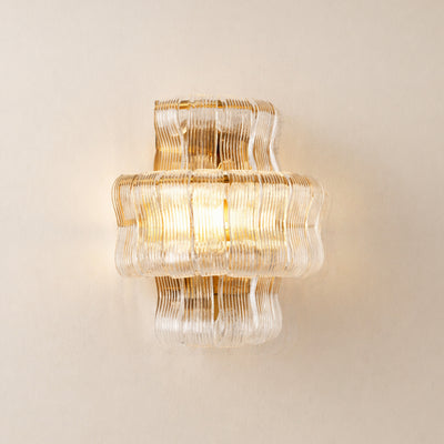 Ondalia Tiered Glass Wall Sconce