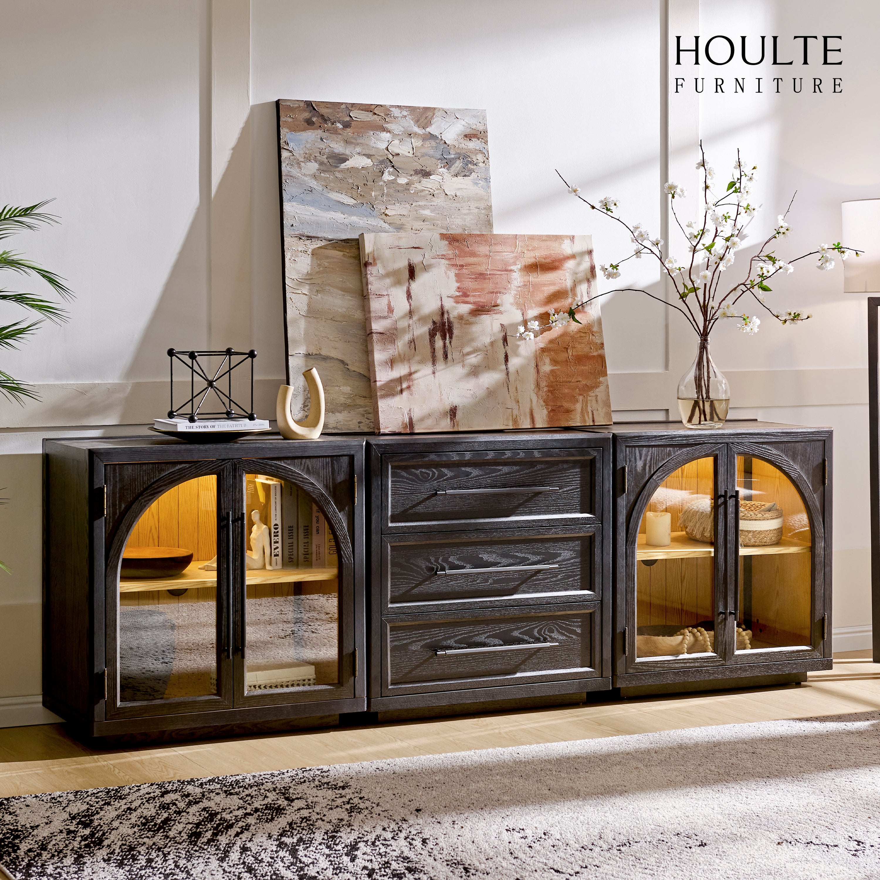 Alvar Arch TV Console（Set of 3）