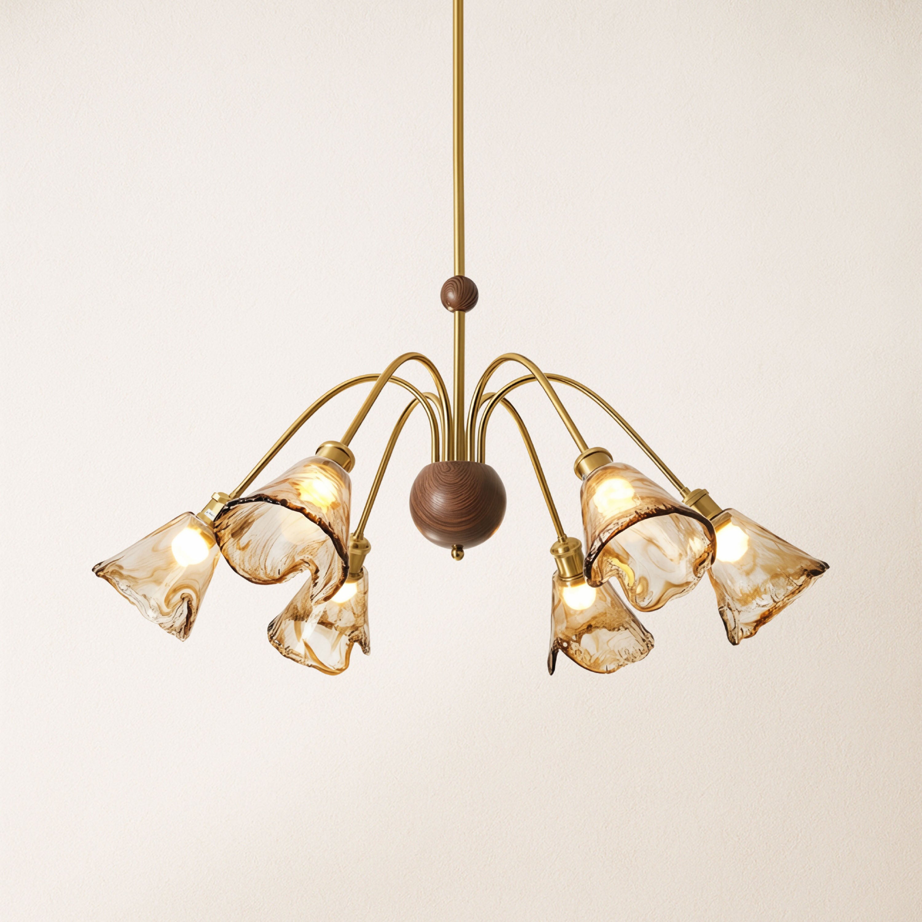 Ambrea Tulip Glass Chandelier