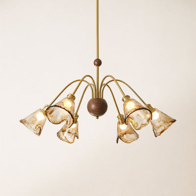 Ambrea Tulip Glass Chandelier