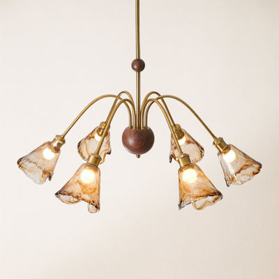 Ambrea Tulip Glass Chandelier
