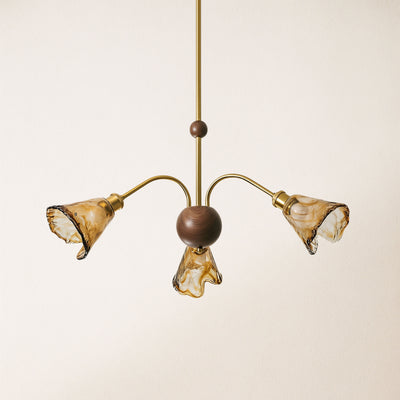 Ambrea Tulip Glass Chandelier