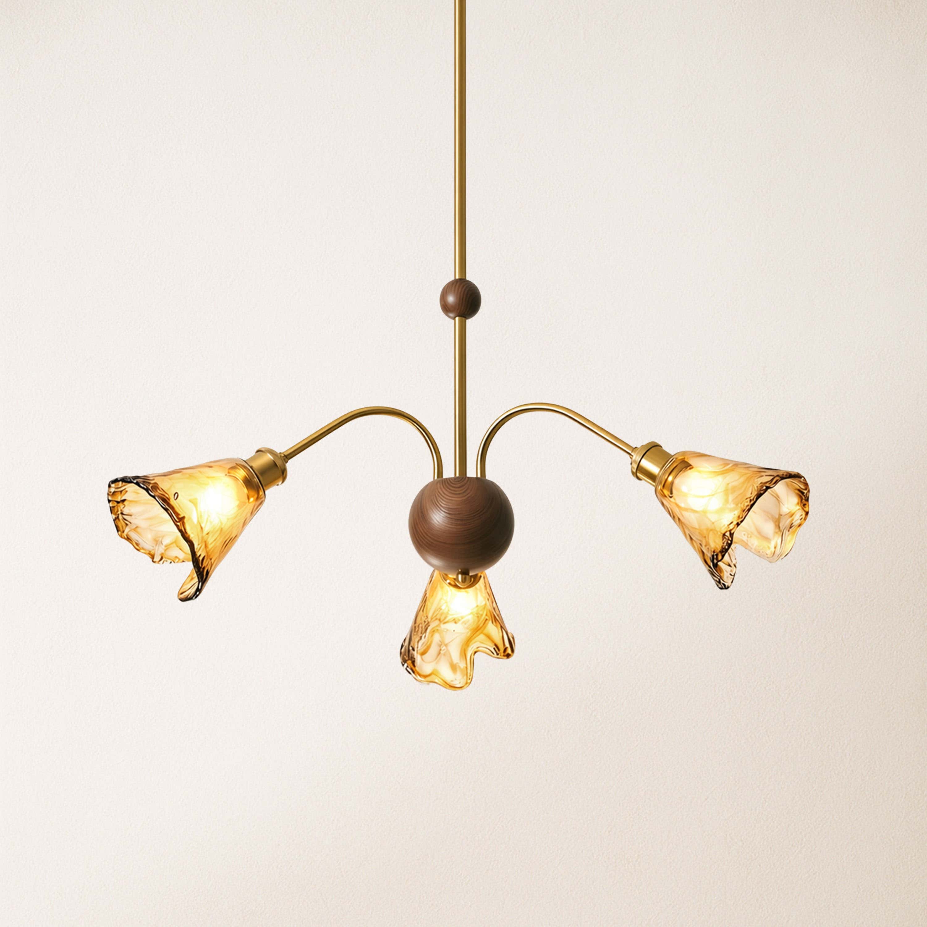 Ambrea Tulip Glass Chandelier