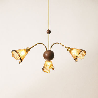 Ambrea Tulip Glass Chandelier