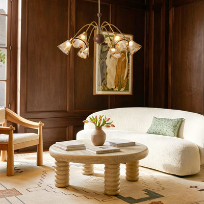 Ambrea Tulip Glass Chandelier