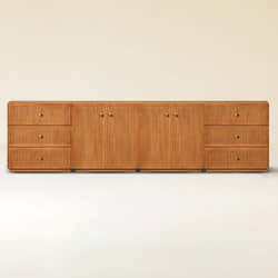 Avery Oak Modular Media Console 120