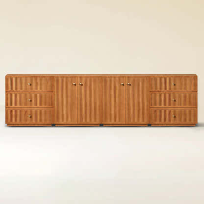 Avery Oak Modular Media Console 120"W