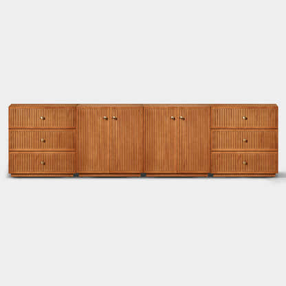 Avery Oak Modular Media Console 120"W