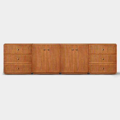 Avery Oak Modular Media Console 120"W