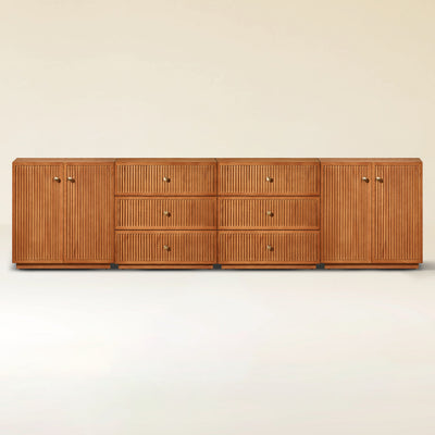 Avery Oak Modular Media Console 120"W