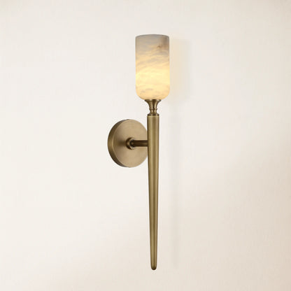 Axis Alabaster 1 Light Wall Sconce 54.8cm