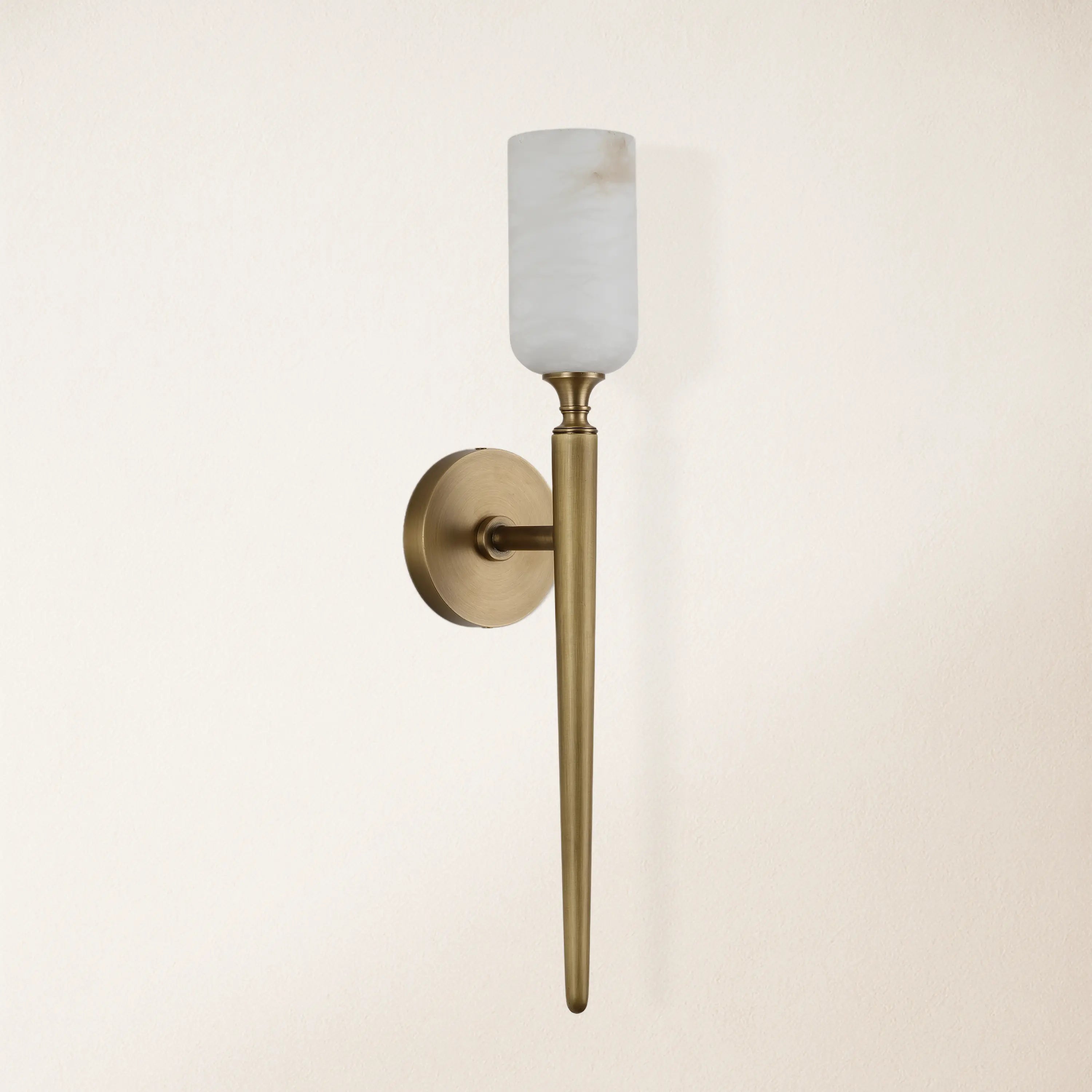 Axis Alabaster 1 Light Wall Sconce 54.8cm