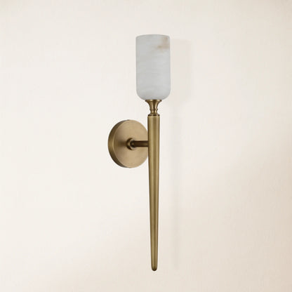 Axis Alabaster 1 Light Wall Sconce 54.8cm