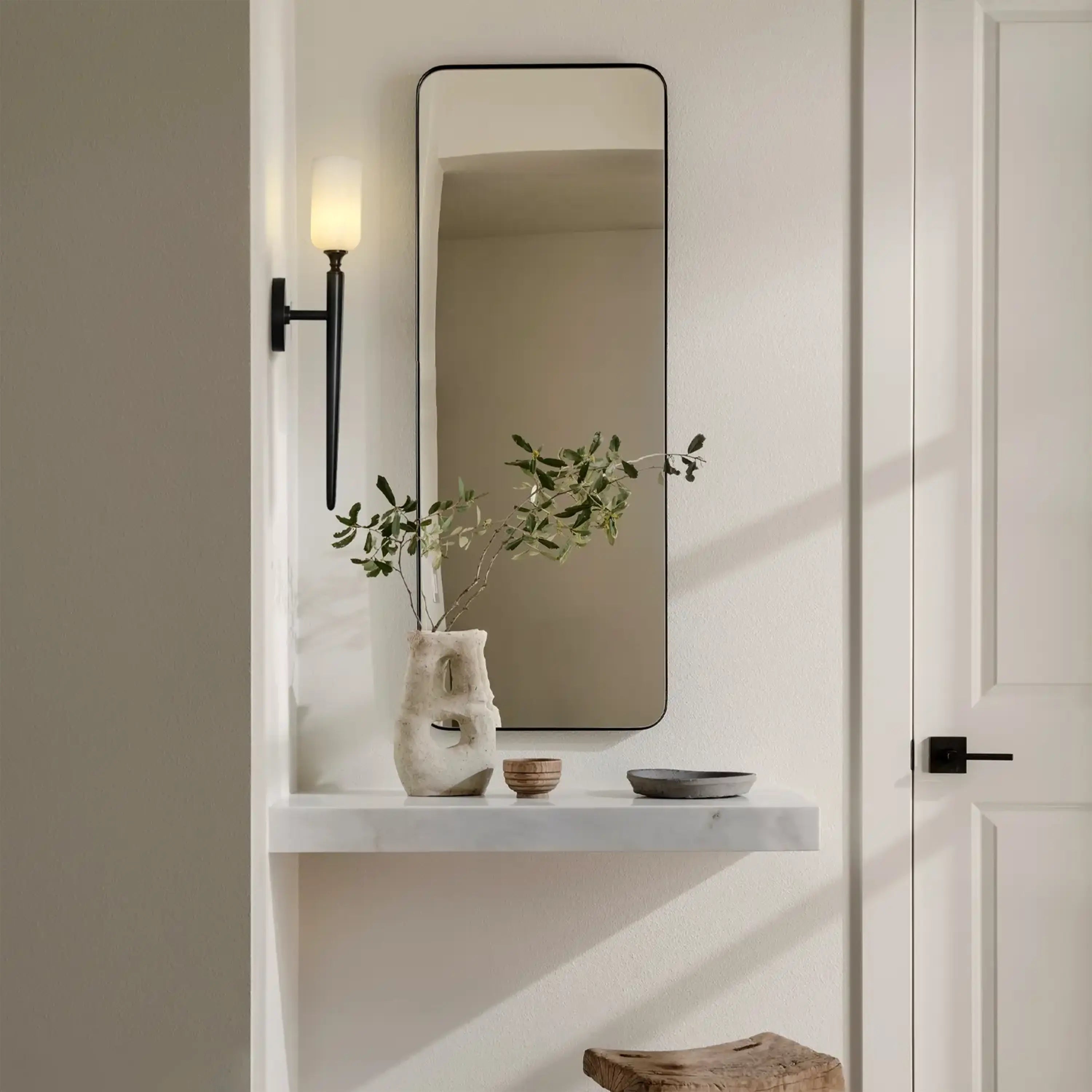 Axis Alabaster 1 Light Wall Sconce 54.8cm