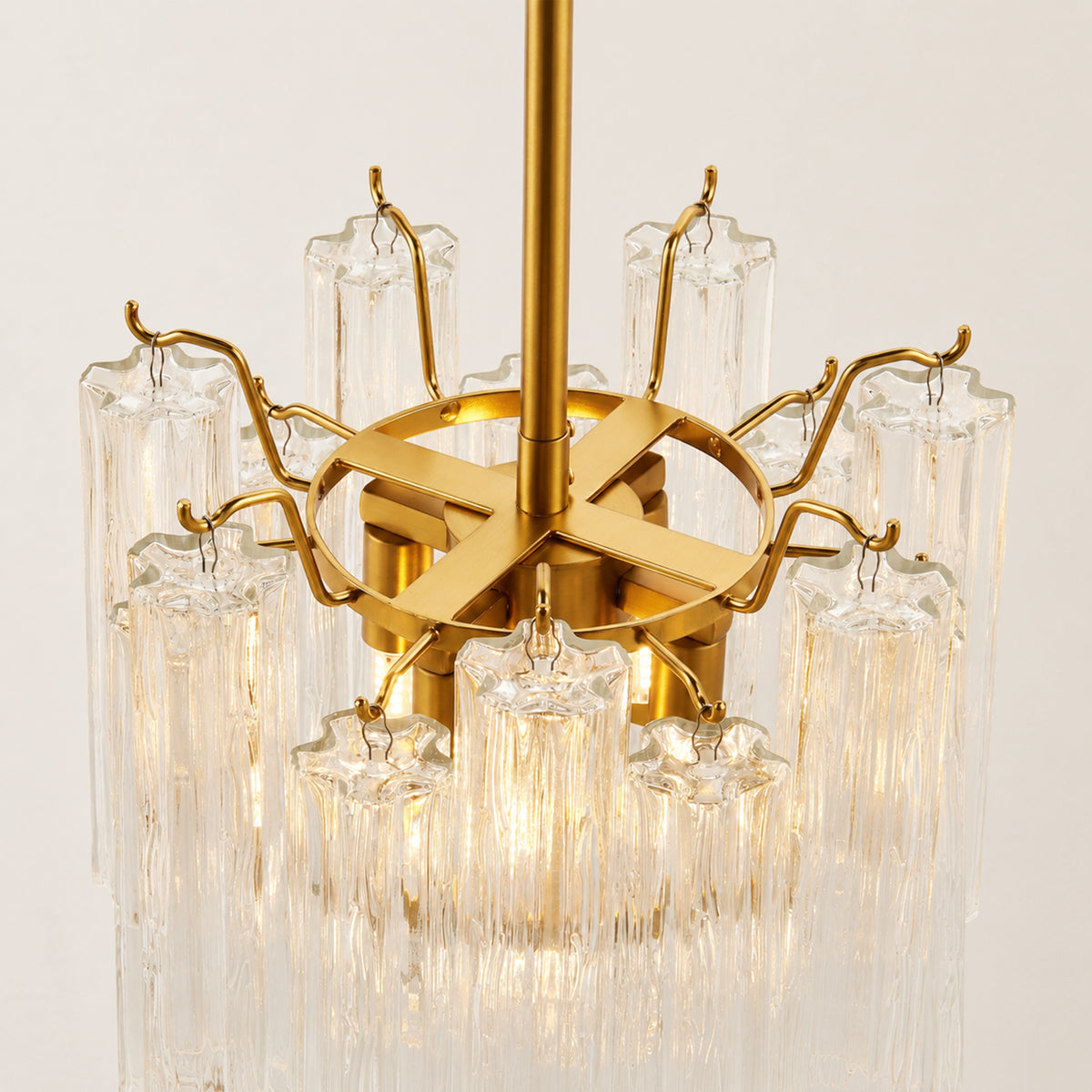 Dawel Glass Round Chandelier 12"D