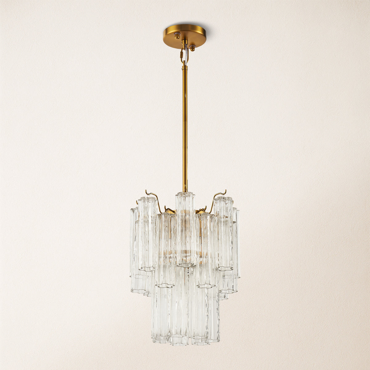 Dawel Glass Round Chandelier 12"D