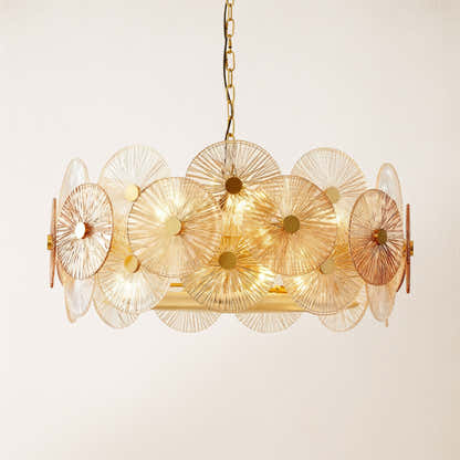 Axiora Glass Round Chandelier