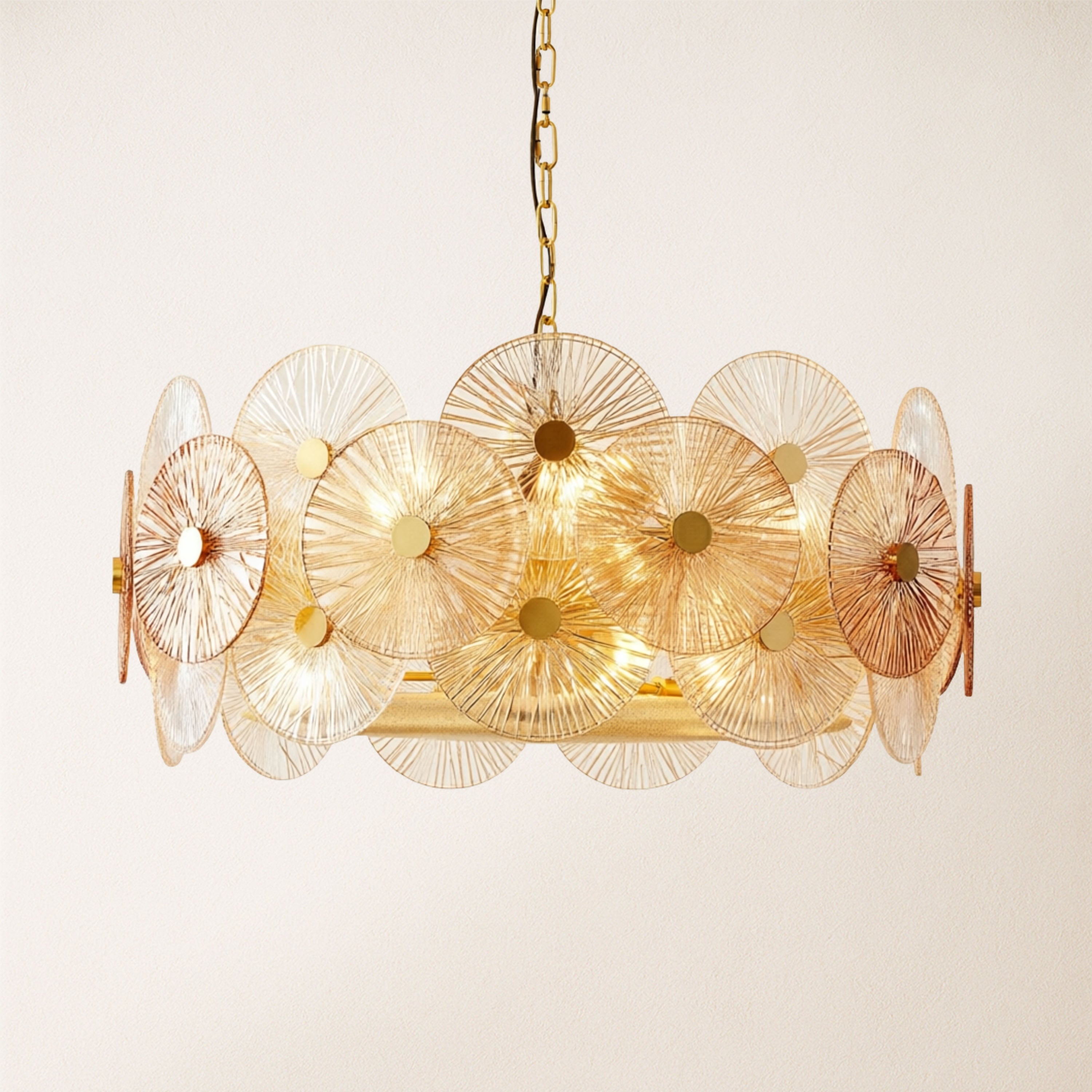 Axiora Glass Round Chandelier