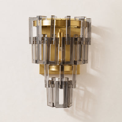 Cirelle Crystal Rectangular Wall Sconce 16.3"H 