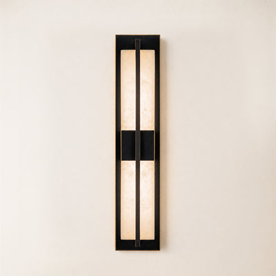 Caelum Alabaster Cuboid Wall Sconce