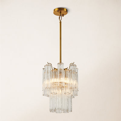 Dawel Glass Round Chandelier 12"D