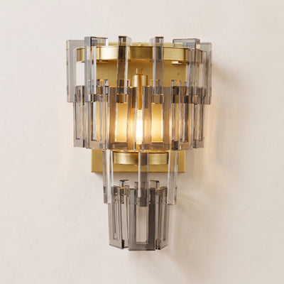 Cirelle Crystal Rectangular Wall Sconce 16.3"H 