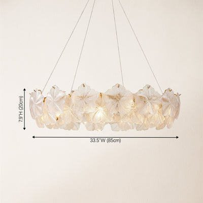 Petralis Glass Bloom Round Chandelier
