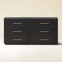 Holt 63“ Oak 6-Drawer Chest(Set of 2)