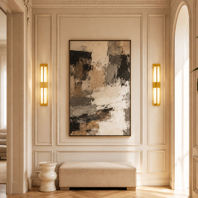 Caelum Alabaster Cuboid Wall Sconce