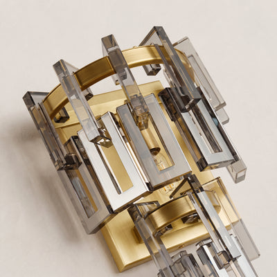 Cirelle Crystal Rectangular Wall Sconce 16.3"H 