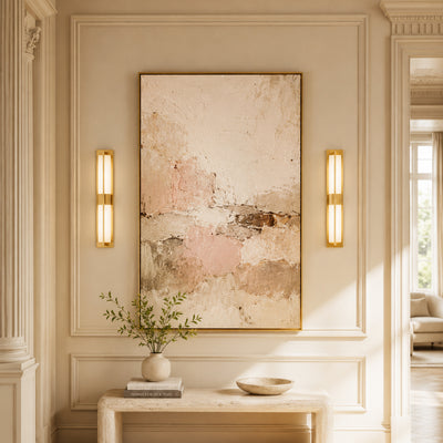 Caelum Alabaster Cuboid Wall Sconce