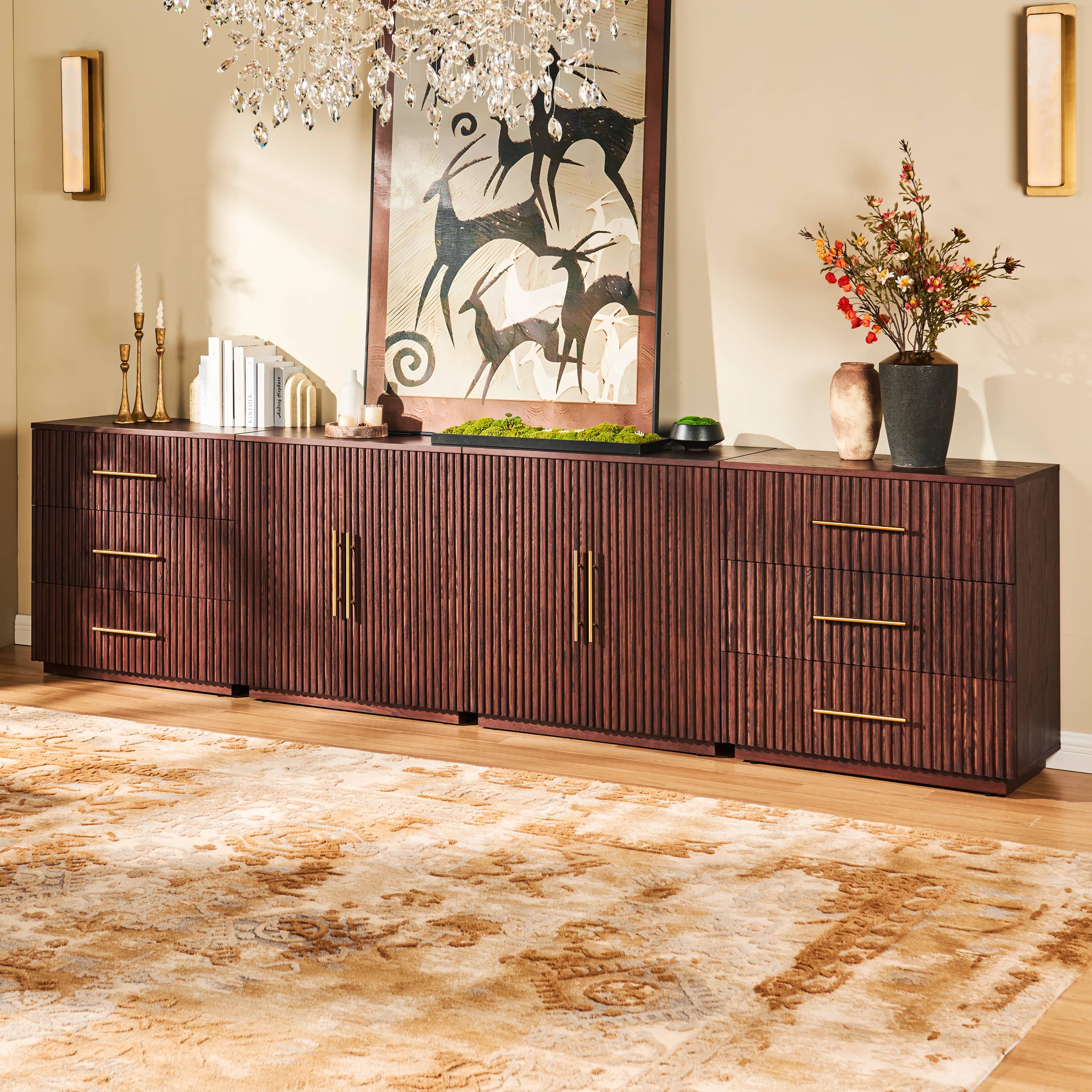 Aurelian Relief Wool-Blend Rug