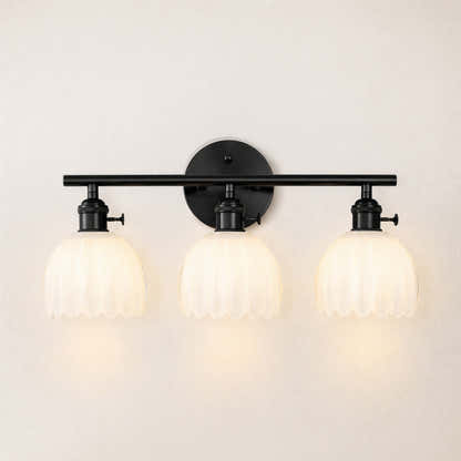 Orbixa Milky Glass 3-Lights Wall Sconce 47.7cm W