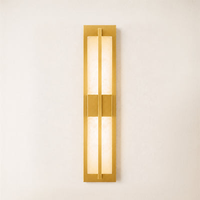 Caelum Alabaster Cuboid Wall Sconce
