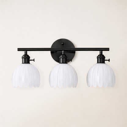 Orbixa Milky Glass 3-Lights Wall Sconce 47.7cm W