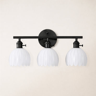 Orbixa Milky Glass 3-Lights Wall Sconce 47.7cm W