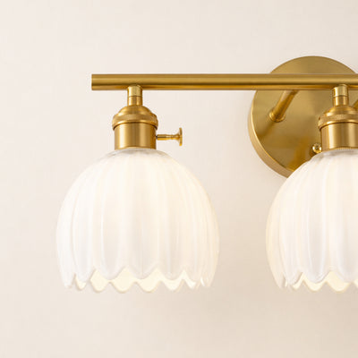 Orbixa Milky Glass 3-Lights Wall Sconce 47.7cm W