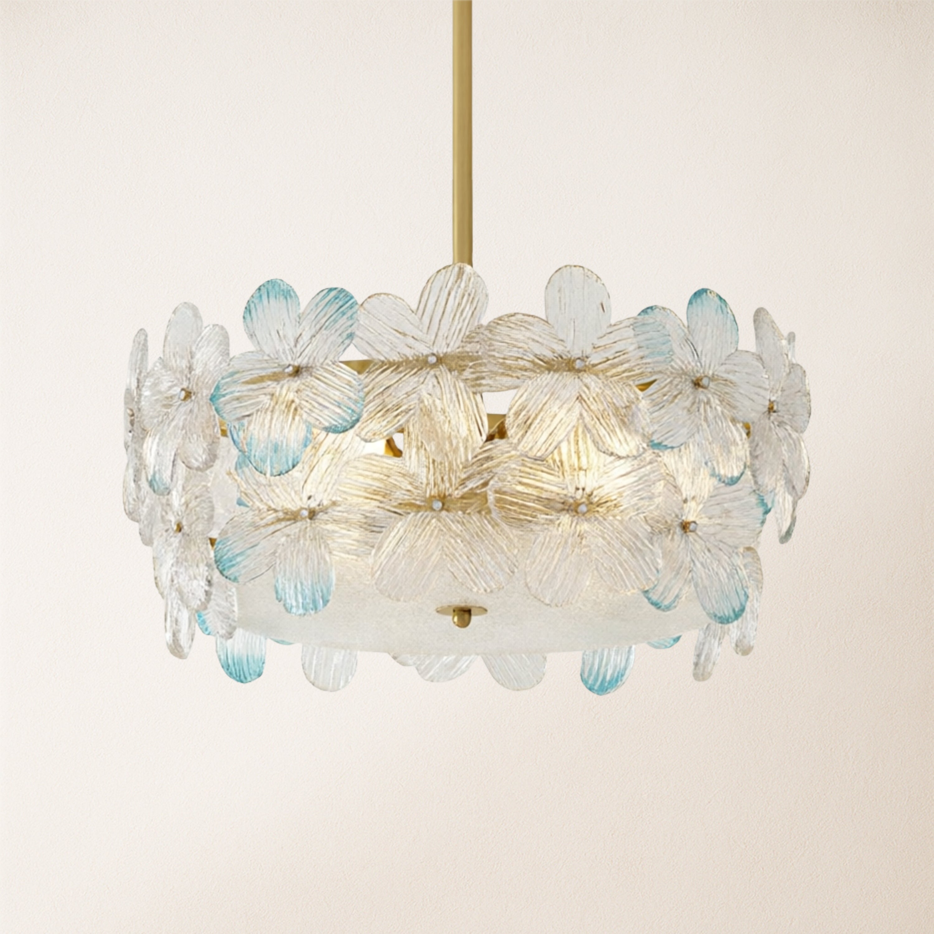 Blumea Cluster Glass Flush Mount