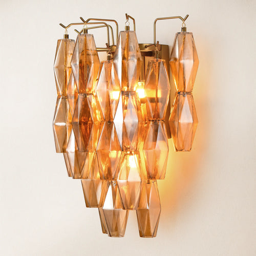 Celestial Drop Glass Wall Sconce 50cm H