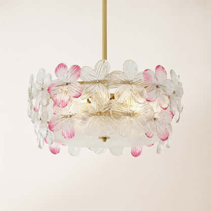 Blumea Cluster Glass Flush Mount