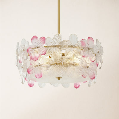 Blumea Cluster Glass Flush Mount