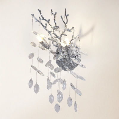 Frostleaf Crystal Branch Wall Sconce 25cm H
