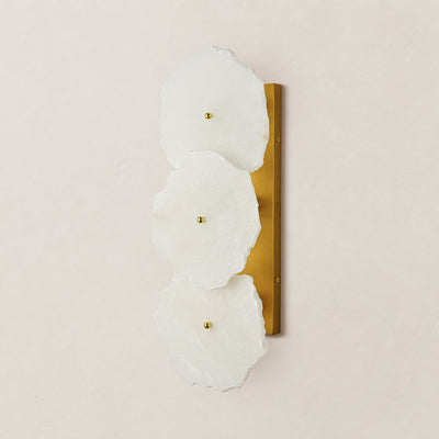 Moira Alabaster 3 Lights Wall Sconce