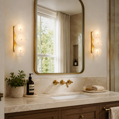 Moira Alabaster 3 Lights Wall Sconce