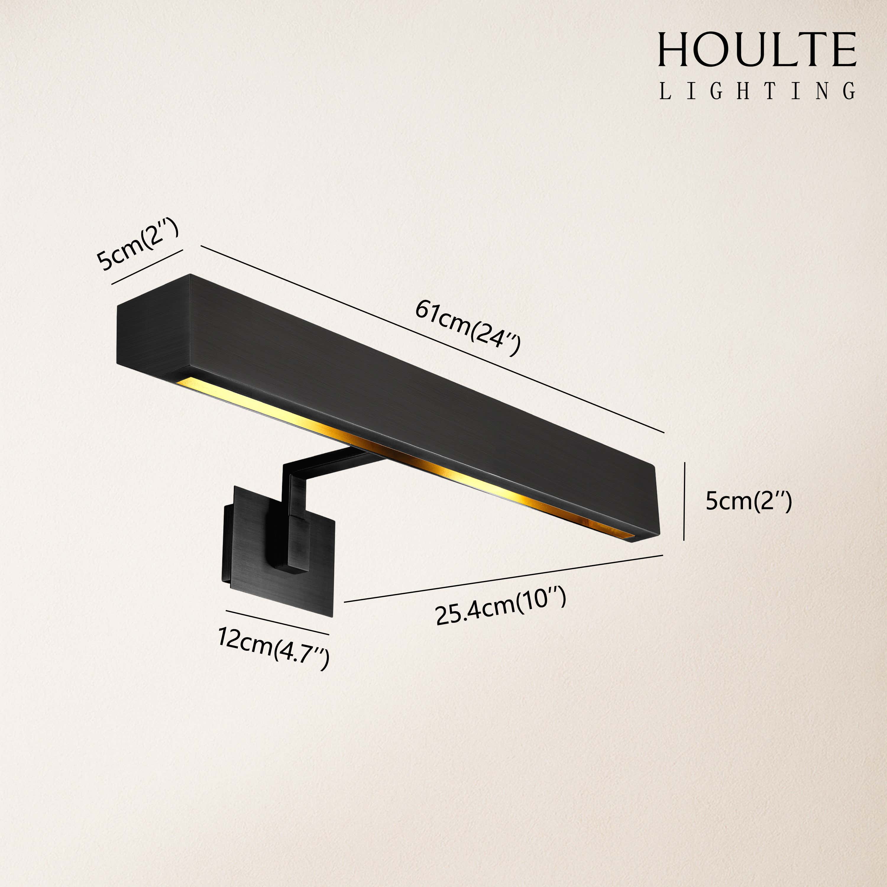 Brushed Radiance Picture Light 24"W dimensions 1