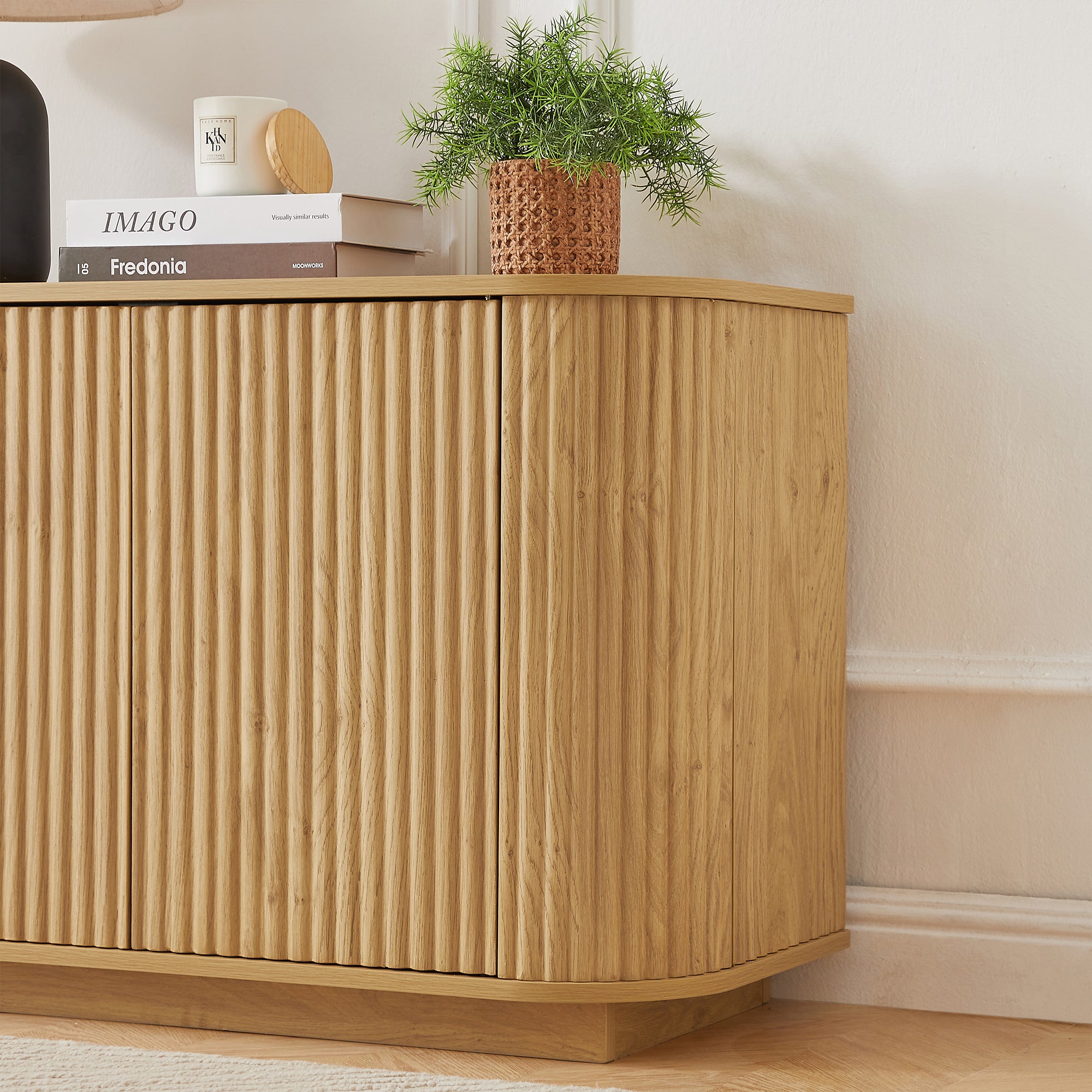 Buffet Striped Sideboard 64"