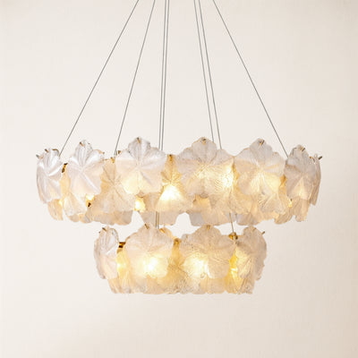 Petralis Glass Bloom Round Chandelier