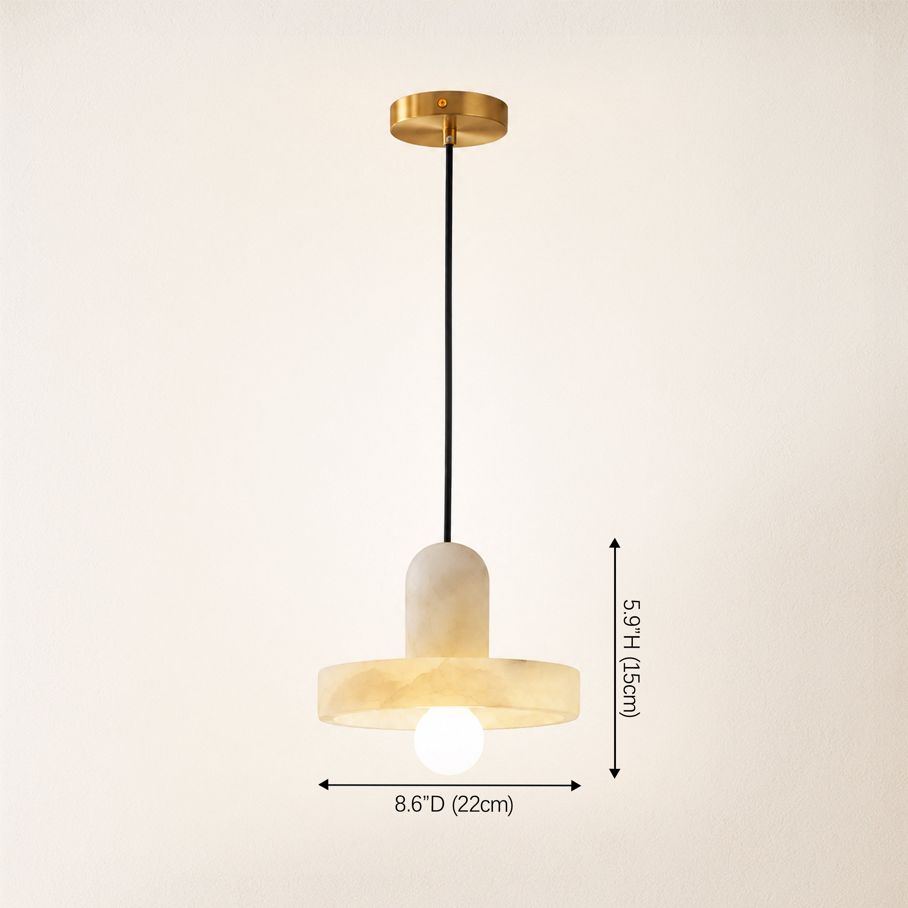 Carrano Alabaster Pendant