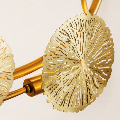 Sylira Metal Lotus Leaf Wall Sconce